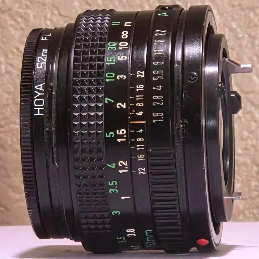 Canon AE-1 Film Camera Tested Working Canon FD 50mm f1.8 Lens Cover Tamrac Strap